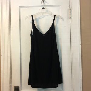 Velvet little black dress
